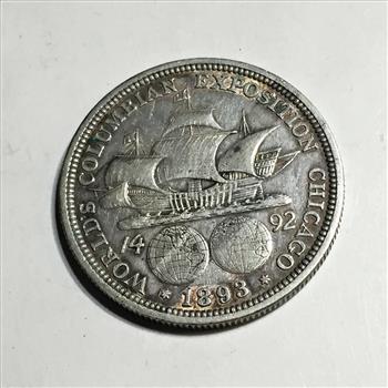 1893 Columbian Expo Commemorative Silver Half Dollar