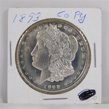 1893 Morgan Silver Dollar Replica