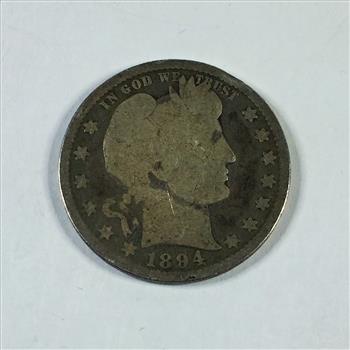 1894 Silver Barber Quarter