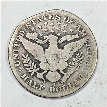 1896 Silver Barber Half dollar