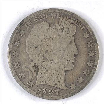 1897 Silver Barber Half Dollar