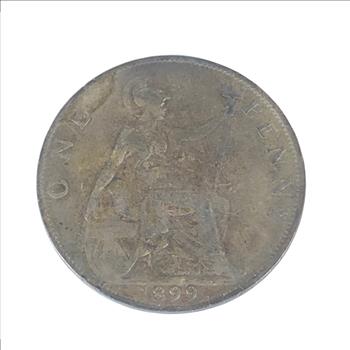 1899 Great Britain Victorian One Penny