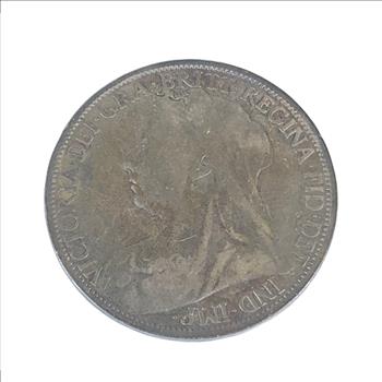 1899 Great Britain Victorian One Penny