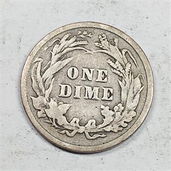 1899 Silver Barber Dime