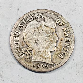 1899 Silver Barber Dime