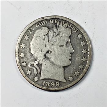 1899 Silver Barber Half Dollar