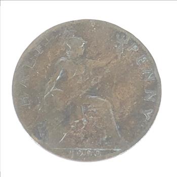 1900 Great Britain Victorian Half Penny