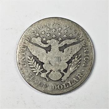 1901 Silver Barber Half Dollar