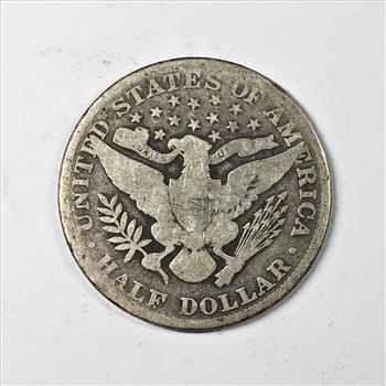 1902 Silver Barber Half Dollar