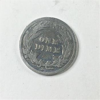 1905-S Silver Barber Dime