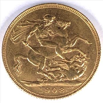 1908 British Gold Sovereign