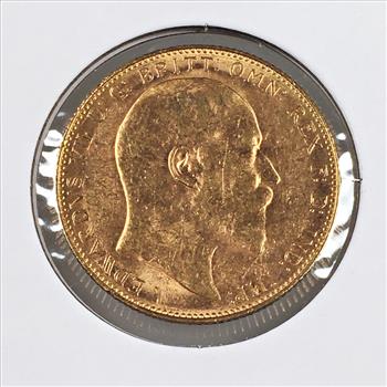 1908 Great Britain Gold Sovereign*AGW: .235*High Grade