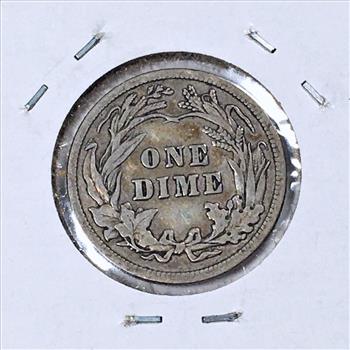 1909 Silver Barber Dime*LIBERTY Fully Visible