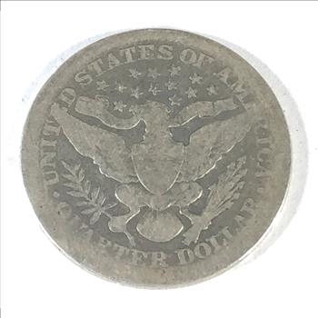 1911 Silver Barber Quarter
