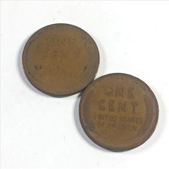 1912 and 1913 Lincoln Head Wheat Cents