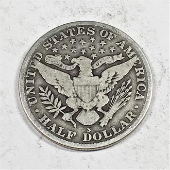 1914-S Silver Barber Half Dollar
