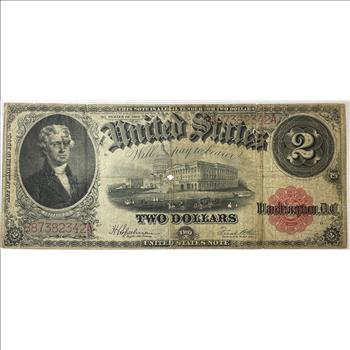 1917 $2 Large Size U.S. Legal Tender Note