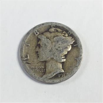 1917 Silver Mercury Head Dime