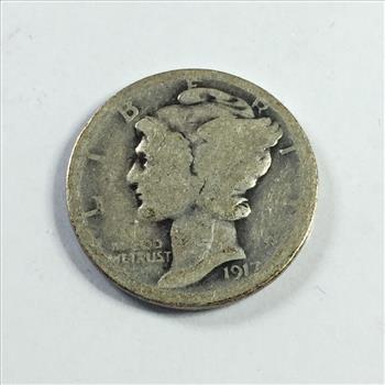 1917 Silver Mercury Head Dime