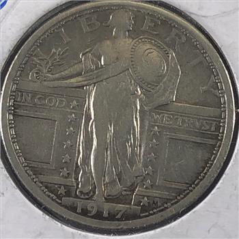 1917 Type 1 Standing Liberty Silver Quarter *Nice Details Pre-Chian Mail