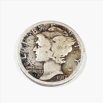 1917-S Silver Mercury Head Dime