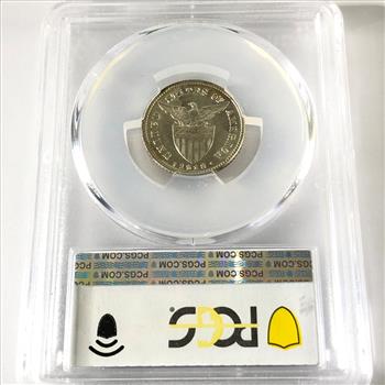 1918-S US Philippines Silver Twenty Centavos*Graded AU58 by PCGS*Gold Label