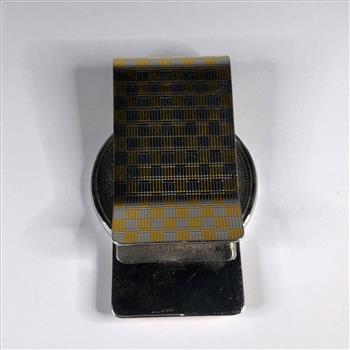 1921 Morgan Silver Dollar Money Clip*Highlighted in 24K Gold