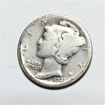 1921 Silver Mercury Head Dime