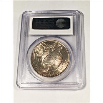 1923 Peace Silver Dollar*Graded Brilliant Uncirculated by PCGS