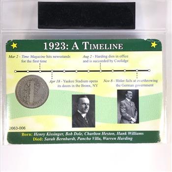 1923 Silver Mercury Head Dime