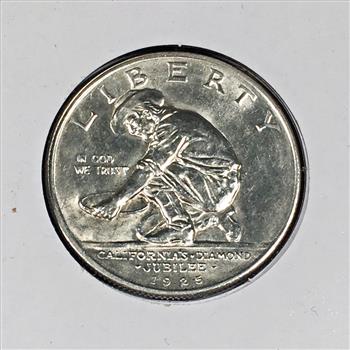 1925 Silver California Diamond Jubilee Half Dollar Commemorative*High Grade*Nice Luster