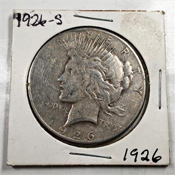 1926-S Silver American Peace Dollar