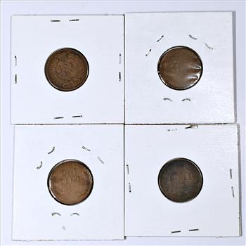 1927 & 1923 Lincoln Head Wheat Cents*1893 & 1904 Indian Head Cents