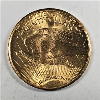 1927 $20 Gold Saint Gaudens Double Eagle Coin