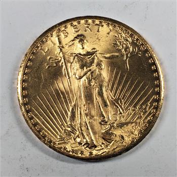 1927 $20 Gold Saint Gaudens Double Eagle Coin