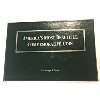 1927 Silver Oregon Trail Memorial Commemorative Half Dollar and Stamp*High Grade Coin in Portfolio