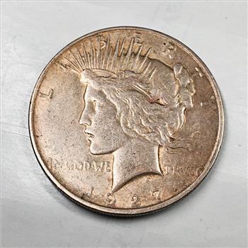 1927-D Peace Silver Dollar