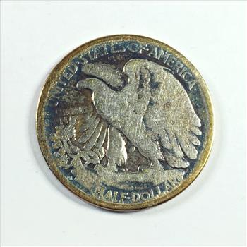 1928-S Silver Walking Liberty Half Dollar*Rainbow Tone!