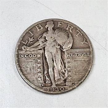 1930-S Silver Standing Liberty Quarter