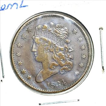 1934 Classic Head 1/2 Cent*Nice Detail