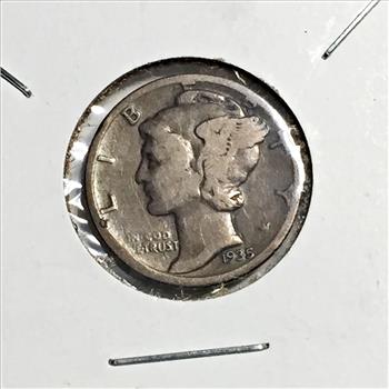 1935-S Silver Mercury Head Dime