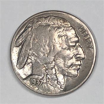 1937 D/D Buffalo Nickel Repunched mint mark