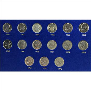 1938-1976*The Complete Jefferson Nickel Collection*Includes 39 Mostly High Grade Nickels Including 2 Wartime Silver Nickels