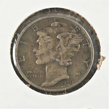 1939 Silver Mercury Head Dime