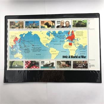 1941 World at War Stamp Collection $2.90 Face Value in Collectible Stamps