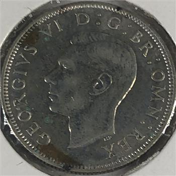 1942 Great Britain Silver Two Shillings*High Grade SILVER COIN FROM WORLD WAR II