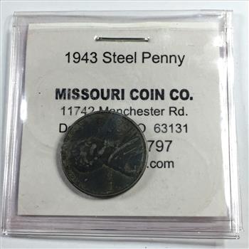 1943-D Wartime Steel Lincoln Wheat Cent Property Room