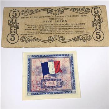 1944 Philippines 5 Pesos Commonwealth Government Certificate*Circulated