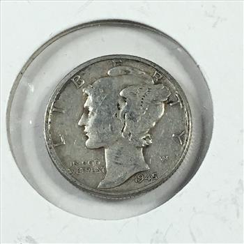 1945 Silver Mercury Head Dime