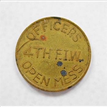 1951 4th Fighter Interceptor Wing Officers Mess Token